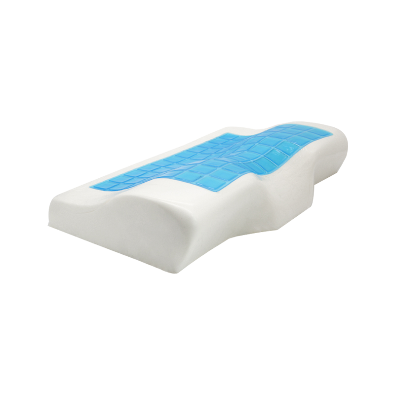 Hot Sale Contour Shape Pillow Gel Cooling Comfortabel Memory Foam Nekkussen met afneembare hoes